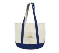 Los Angeles Chargers NFL Canvas Tote with Colored Strap