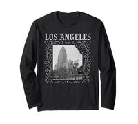 Los Angeles City Hall California Retro 323 DTLA Downtown LA Long Sleeve T-Shirt