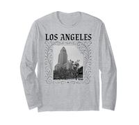 Los Angeles City Hall California Retro 323 DTLA Downtown LA Long Sleeve T-Shirt