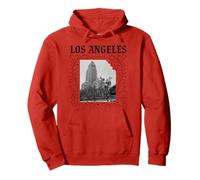 Los Angeles City Hall California Retro 323 DTLA Downtown LA Pullover Hoodie