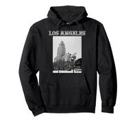 Los Angeles City Hall California Retro 323 DTLA Downtown LA Pullover Hoodie