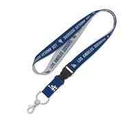 Los Angeles Dodgers heather Lanyard w/detachable buckle 1", Heather