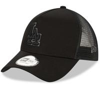 Los Angeles Dodgers New Era All Black A-Frame Trucker Cap