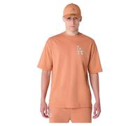 LOS ANGELES DODGERS New Era MLB League Essential Oversized Tee Dark Beige