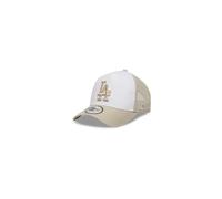 New Era Adult's 9Forty Trucker League Essential MLB Los Angeles Dodgers Trucker Baseball Cap Hat Light Beige