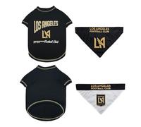 Los Angeles FC Pride Dog T-Shirt & Reversible Bandana Set, Large