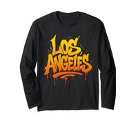 Los Angeles Graffiti Street Art City Design Long Sleeve T-Shirt