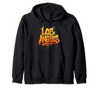 Los Angeles Graffiti Street Art City Design Zip Hoodie