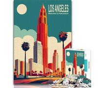 Los Angeles Jigsaw Puzzles for Adults 1000 Jigsaws,Challenging Game And Family Play Wall Decoration Unique Birthday And Xmas Gifts 38x26cm