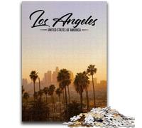 Los Angeles Jigsaw Puzzles for Adults Teenagers Jigsaws Puzzle, Stress Reliever Staycation Kill Time Enhance Love between Couples 1000pcs(50x75cm)