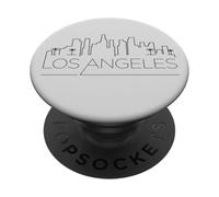 Los Angeles LA City Skyline,Clean Minimal Look,Maximum Vibes PopSockets Adhesive PopGrip