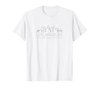 Los Angeles LA City Skyline,Clean Minimal Look,Maximum Vibes T-Shirt