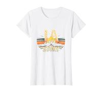 Los Angeles LA Story Starry Skyline Cityscape T-Shirt, Women, White, 3XL