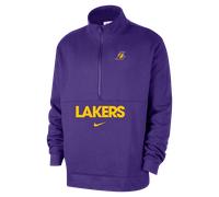 Los Angeles Lakers Club Courtside Men's Nike NBA 1/2-Zip Top - Purple - Cotton/Polyester L
