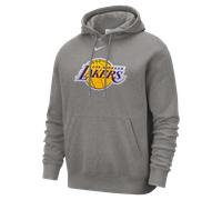 Los Angeles Lakers Club Men's Nike NBA Pullover Hoodie - Grey - Cotton/Polyester L