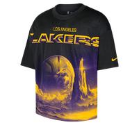 Los Angeles Lakers Courtside Men's Nike NBA Boxy T-Shirt - Black - Cotton XS