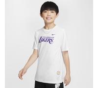 Los Angeles Lakers Essential Older Kids' (Boys') Nike NBA T-Shirt - White - Cotton/Polyester L