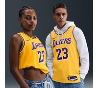 Nike NBA LeBron James Los Angeles Lakers Dri FIT Swingman 2022 Icon Jersey Yellow