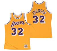 Los Angeles Lakers Magic Johnson 1984 Hardwood Classics Road Swingman Jersey By