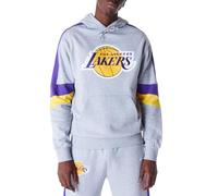 LOS ANGELES LAKERS Unisex Basketball Pullover Hooded Sweatshirt, Grey Med, XL EU