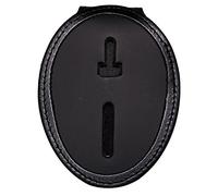 Los Angeles (LAPD) or Phoenix Belt Clip Badge Holder with Pocket and Chain (Cutout PF158 for 3.5 in. Tall Badge)