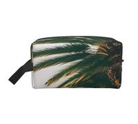 Los Angeles Palm Trees Print Makeup Bag, Portable Travel Makeup Pouch, Toiletry Organizer, Large Make Up Bag For Women