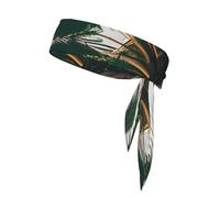 Los Angeles Palm Trees Print Sport Head Ties Headbands Bandanas Workout Hair Band Athletic Sweatbands for Running Tennis