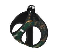 Los Angeles Palm Trees Print Step in Dog Harness and Leash Set,Adjustable Reflective Harness for Small Dogs Cats