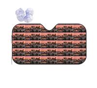 Los Angeles Palm Trees Printing Thickened Car Sunshade Keep Car Interior Cool.Universal Windshield Sun Shade Fit For Cars.Suvs