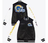 Los Angeles Rams NFL American Football Jacket Origins Varsity Satin Black/White