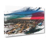 Los Angeles Skyline California USA V2 Canvas Print for Living Room Bedroom Home Office Décor, Wall Art Picture Ready to Hang, 30 x 20 Inch (76 x 50 cm)