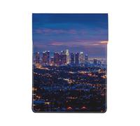 Los Angeles Skyline Printed Laptop Sleeve Bag 13-Inch - Leather Laptop Sleeve Case Shockproof Protective Computer Cover Bag
