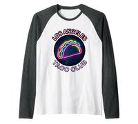 Los Angeles Taco Club Retro 80s Foodie Raglan Baseball Tee