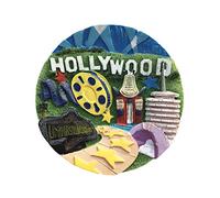 Los Angeles USA 3D Hollywood Refrigerator Magnet Souvenir Resin Collection,America Fridge Magnet Gift Magnetic Sticker Home Kitchen Decoration