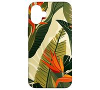 Los Angeles Vintage Floral Graphic Bird of Paradise Flowers Case for iPhone 16 Plus