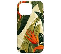 Los Angeles Vintage Floral Graphic Bird of Paradise Flowers Case for iPhone 16 Pro