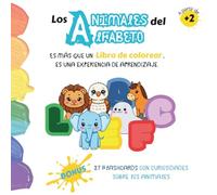 Los animales del alfabeto: libro de colorear de 2 a 5 años. Aprende las letras y diviértete coloreando animales estilo kawaii.