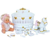 los Barriguitas Playroom, Toy Set Room Newborn Doll, Unicorn Rocker and Accessories to Play to Care for Your Baby, Boys and Girls from 3 Years