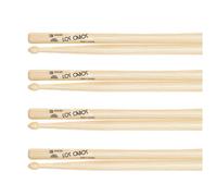 Los Cabos 2B Hickory Wood Tip Drumsticks 4 Pair Pack