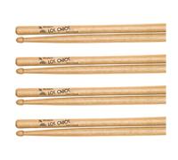 Los Cabos 7A Red Hickory Wood Tip Drumsticks 4 Pair Pack
