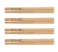 Los Cabos Jazz Red Hickory Wood Tip Drumsticks 4 Pair Pack