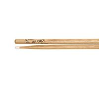 Los Cabos LCD5ARHN 5A Hickory Drum Sticks with Nylon Tip - Red