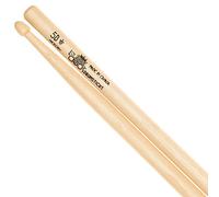 Los Cabos LCD5BH 5B Hickory Drum Sticks - White | Acorn tip; medium taper