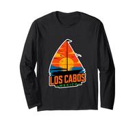Los Cabos Mexico Sunset Ocean Landscape Inside A Sailboat Long Sleeve T-Shirt