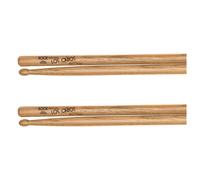 Los Cabos Rock Red Hickory Wood Tip Drumsticks 2 Pair Pack