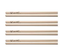 Los Cabos Shotgung Hickory Wood Tip Drumsticks 4 Pair Pack