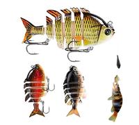LOS DE LA BAZN, THE Fishing Floors | 3 Piece Fish Lure Kit with Treble Hooks - Crankbaits for Freshwater and Saltwater, Equipment for Pike, Blue, Salmon