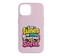 Los Lunes no están preparados para Sofía humor frase Case for iPhone 14