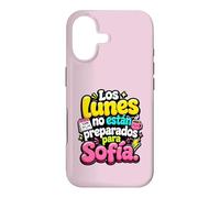 Los Lunes no están preparados para Sofía humor frase Case for iPhone 17
