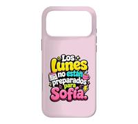 Los Lunes no están preparados para Sofía humor frase Case for iPhone 17 Pro Max